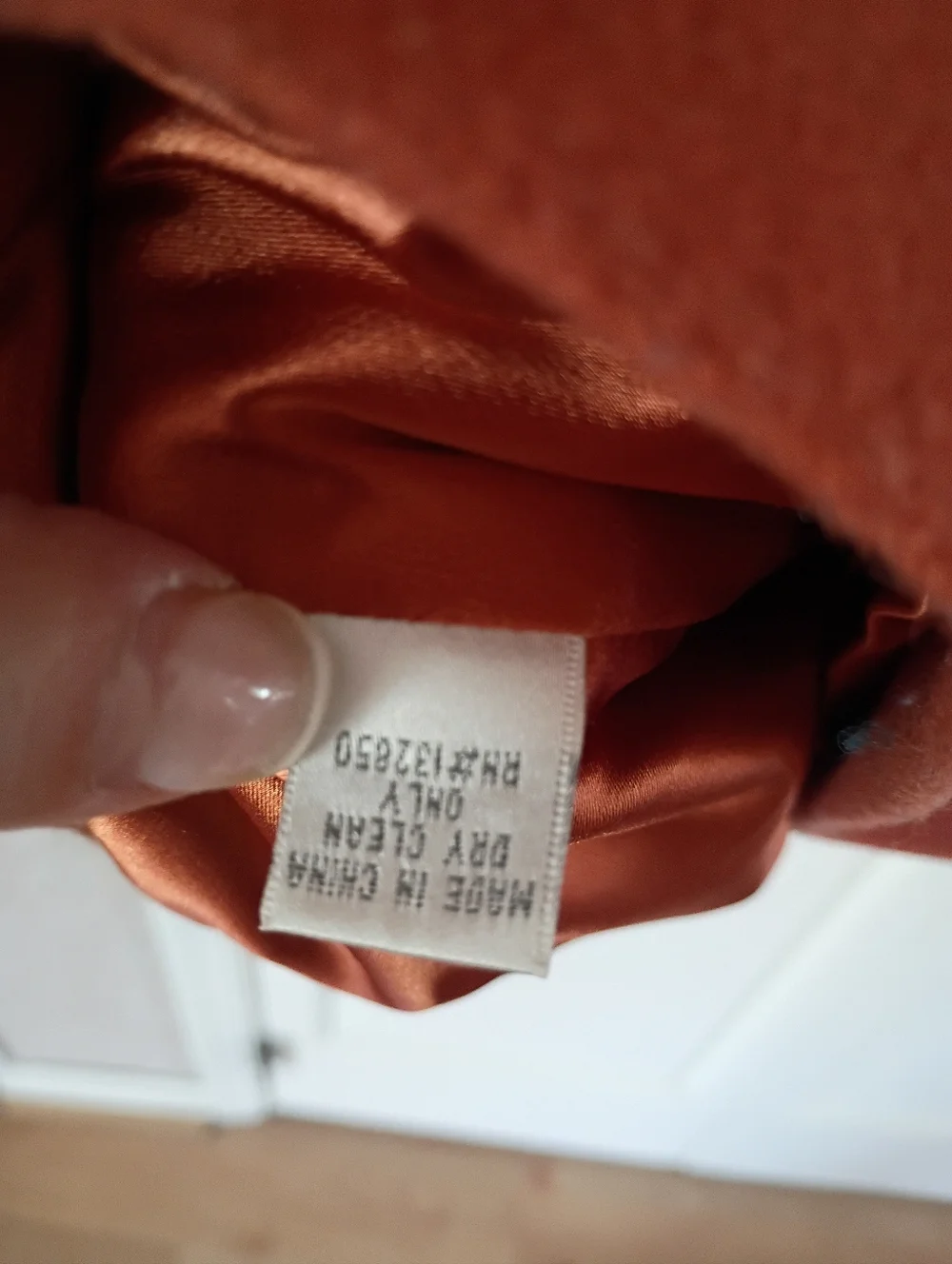 Womens Orange Wool-Blend Toggle Coat.Pit To Pit 19" - Picture 8 of 10